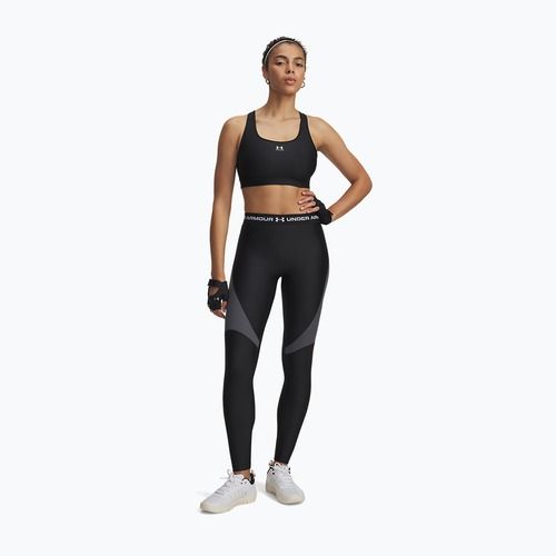 Dámské legíny Under Armour HeatGear Rib black/castlerock/white