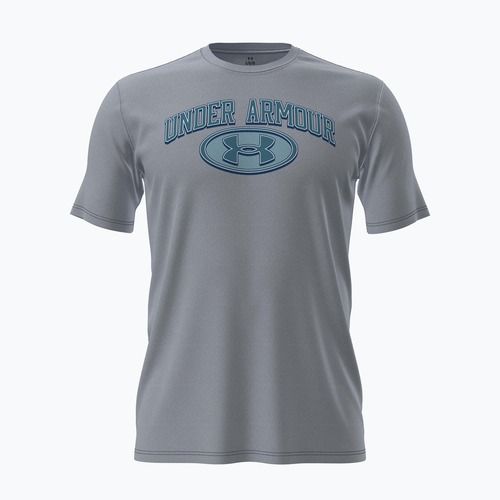 Pánské tréninkové tričko Under Armour WM Locker Tag mod gray/blue haze