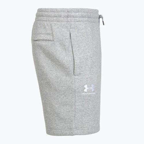Pánské šortky Under Armour Icon Fleece mod gray light heather/white