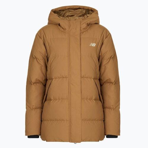 Dámská péřová bunda New Balance NBX Soft Alpine Icon Down brown