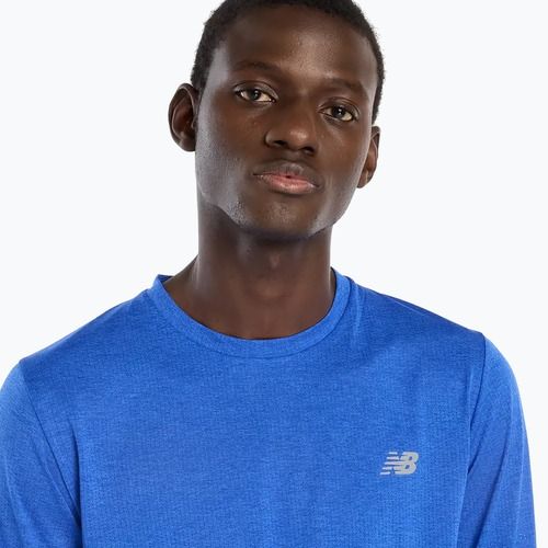 Pánské tričko Longsleeve New Balance Athletics blue gemstone