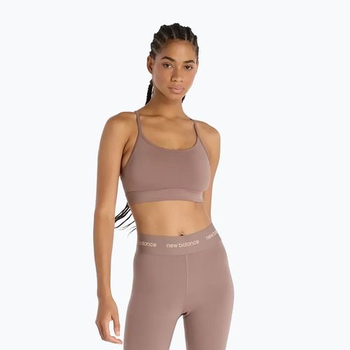 Sportovní podprsenka New Balance Essential Yoga brown