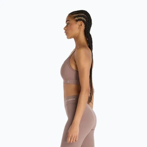Sportovní podprsenka New Balance Essential Yoga brown