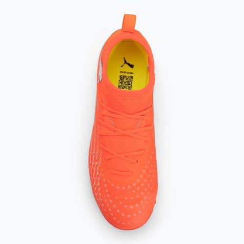 Kopačky PUMA Future 9 Match TT + Mid Jr glowing red/puma white/puma black/puma silver