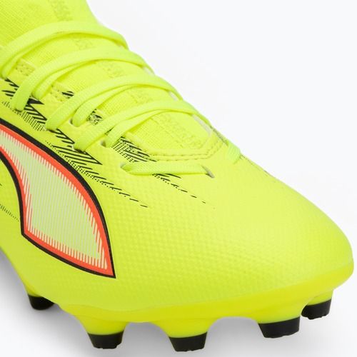 Dětské kopačky PUMA Ultra 6 Match FG/AG Jr yellow alert/puma black/glowing red/lime squeeze