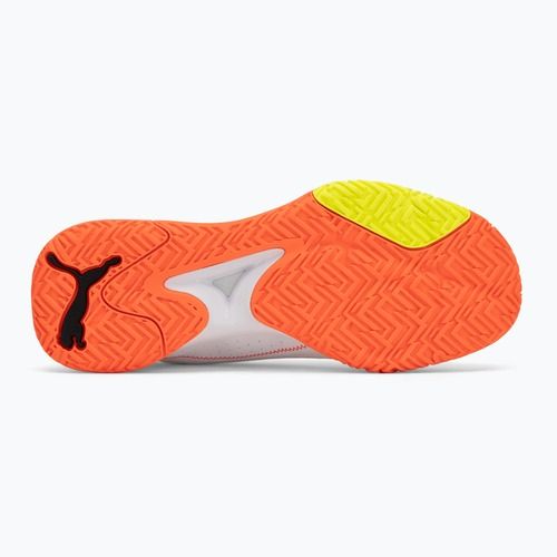 Boty na házenou PUMA Accelerate Turbo 4 Game On puma white/glowing red/ultra blue