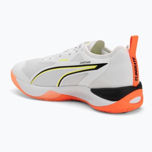 Boty na házenou PUMA Eliminate Nitro 4 Game On puma white/glowing red/ultra blue