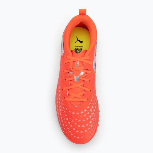 Dětské kopačky PUMA Future 9 Play TT Jr glowing red/puma white/puma black/puma silver