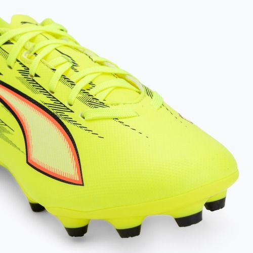 Dětské kopačky PUMA Ultra 6 Play FG/AG Jr yellow alert/puma black/glowing red/lime squeeze