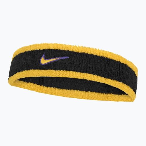 Čelenka Nike Swoosh Classic Headband black/court purple/university gold