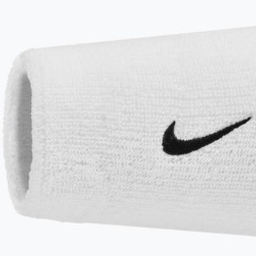 Potítka na zápěstí Nike Swoosh Classic Doublewide Wristbands 2 ks white/black
