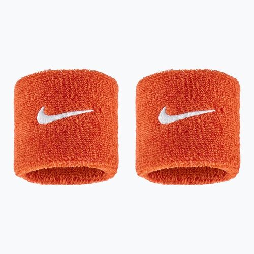 Potítka na zápěstí Nike Swoosh Classic Wristbands 2 ks. team orange/white