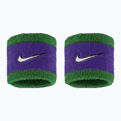 Potítka na zápěstí Nike Swoosh Classic Wristbands 2 ks clover/fierce purple/white