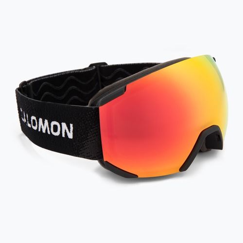 Dětské lyžařské brýle Salomon Radium black/mi mid red