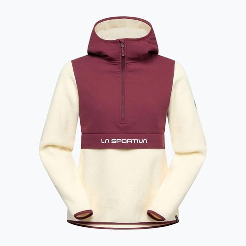 Dámská mikina La Sportiva Guidance Sherpa Hoody chalk/redwood