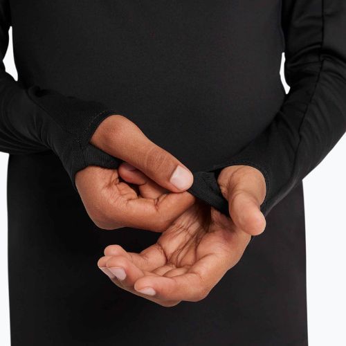Dětské fotbalové tričko s dlouhým rukávem Nike Dri-FIT Strike Jr black/black/anthracite/white