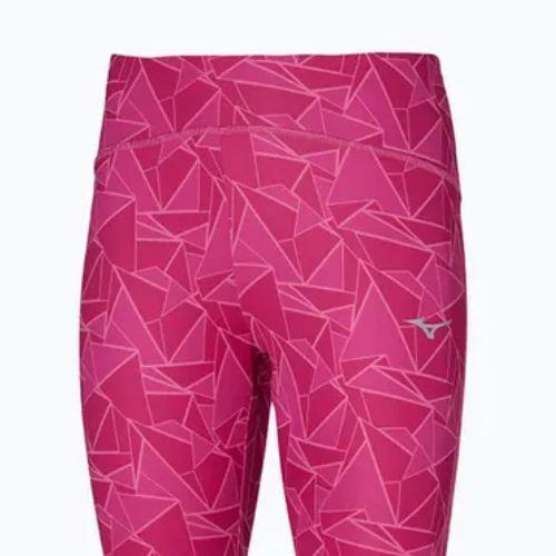Dámské běžecké legíny Mizuno 7/8 Printed pink peacock