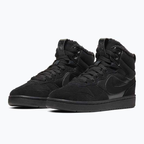 Dětské boty Nike Court Borough Mid 2 black/black/black