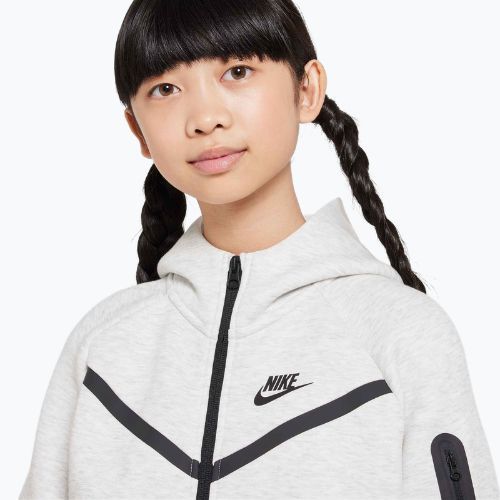 Dětská mikina Nike Sportswear Tech Fleece light grey/heather/black/black