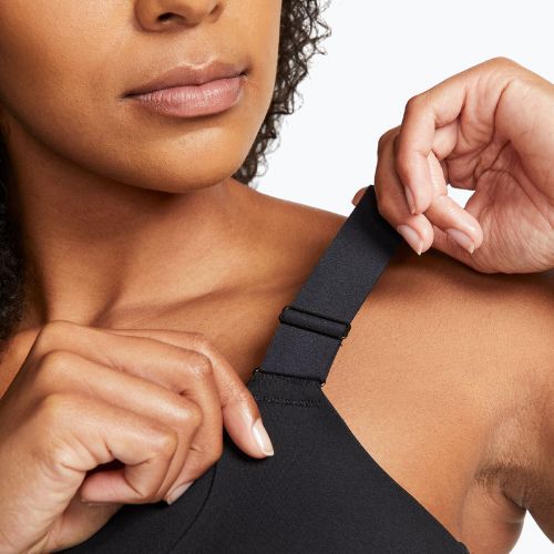 Sportovní podprsenka Nike Alpha High-Support black/black/dark smoke grey/dark smoke grey