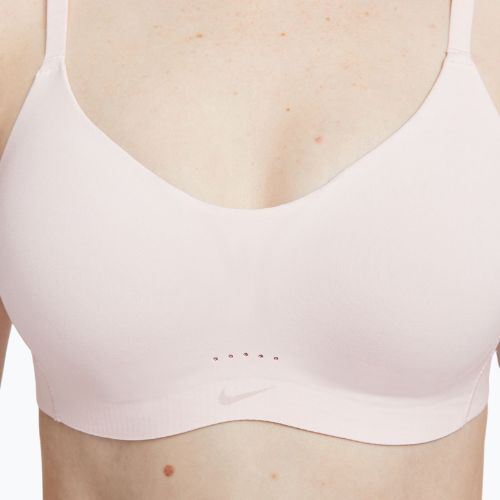 Sportovní podprsenka Nike Alate Minimalist Light-Support light soft pink/stone mauve/pink oxford