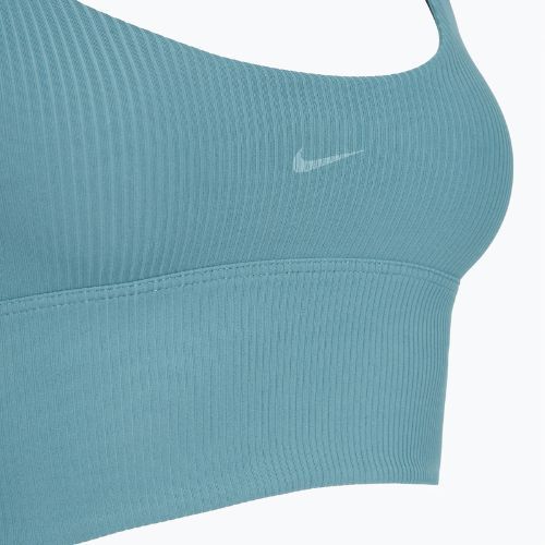 Sportovní podprsenka Nike Zenvy Rib Light Support smokey blue/white