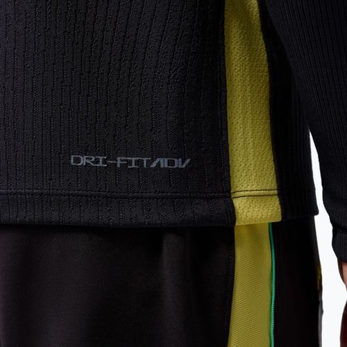 Pánské fotbalové triko s dlouhým rukávem Brazil Strike Elite Jordan Dri-Fit Drill Top black/yellow pulse/light mint/P109C