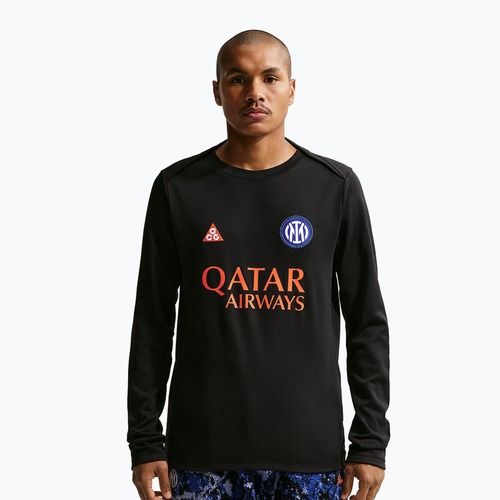 Pánský fotbalový dres Longsleeve Nike Inter Milan Academy Pro Warm SE black/safety orange