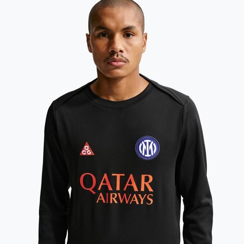 Pánský fotbalový dres Longsleeve Nike Inter Milan Academy Pro Warm SE black/safety orange