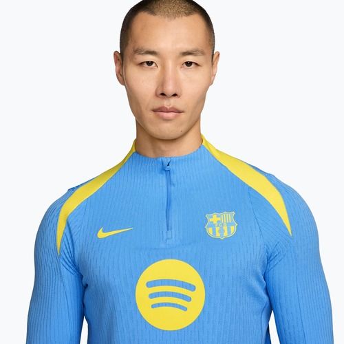 Pánský fotbalový dres Longsleeve Nike FC Barcelona Strike Elite SE Drill Top university blue/opti yellow/opti yellow