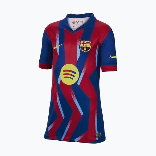 Dětský fotbalový dres Nike FC Barcelona 2025/26 Stadium Fourth gym blue/gym blue/salsa red/opti yellow