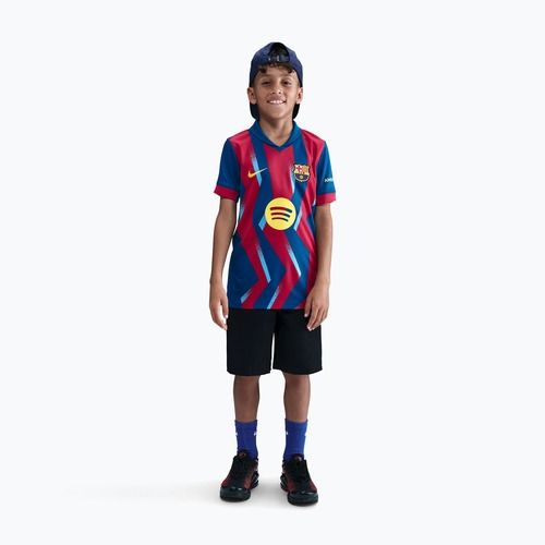 Dětský fotbalový dres Nike FC Barcelona 2025/26 Stadium Fourth gym blue/gym blue/salsa red/opti yellow