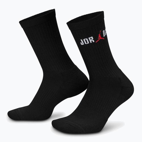 Ponožky Jordan Everyday Crew 1 pair black/white/university red