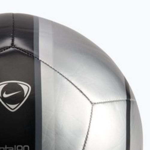 Fotbalový míč Nike Academy T90 Metallic '26 metallic silver/black/black velikost 5