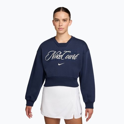 Dámská mikina Nike Court Collection French Terry Crew Neck midnight navy/sail