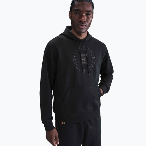 Pánská tenisová mikina Nike Court Dri-Fit Heritage French Terry Hoodie black/anthracite