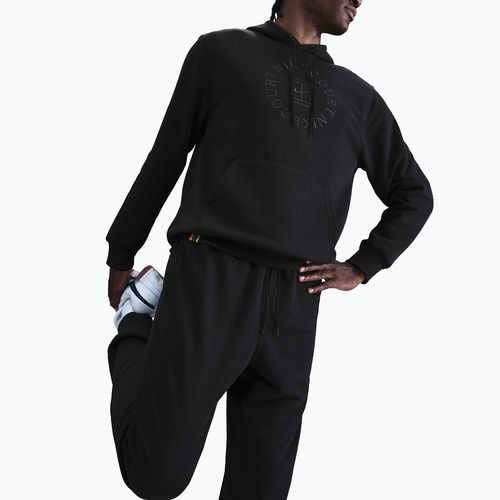 Pánská tenisová mikina Nike Court Dri-Fit Heritage French Terry Hoodie black/anthracite