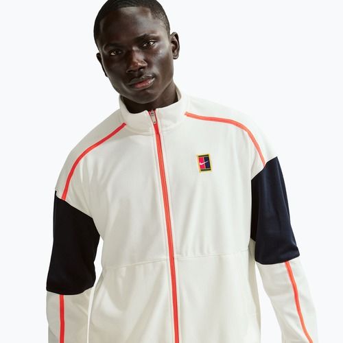Pánská tenisová mikina Nike Court Heritage sail/turf orange