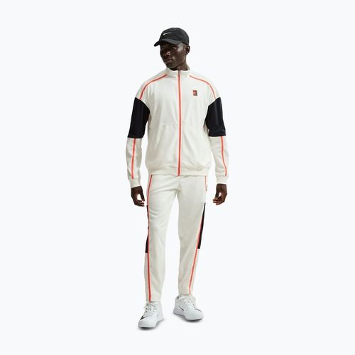Pánská tenisová mikina Nike Court Heritage sail/turf orange