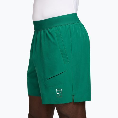 Pánské tenisové šortky Nike Court Dri-Fit Advantage 6" malachite/white