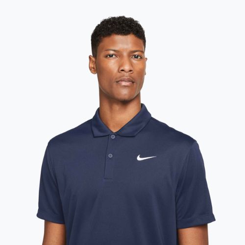 Pánské tenisové polo Nike Court Dri-Fit Polo Solid obsidian/white