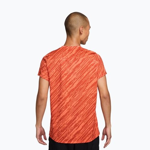 Pánské tenisové tričko Nike Court Dri-Fit Victory Print turf orange/white