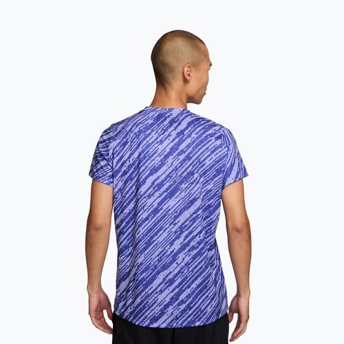 Pánské tenisové tričko Nike Court Dri-Fit Victory Print lapis blue/white
