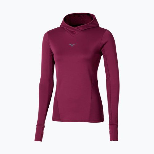 Dámská běžecká mikina Mizuno Active Warm Hooded dark purple