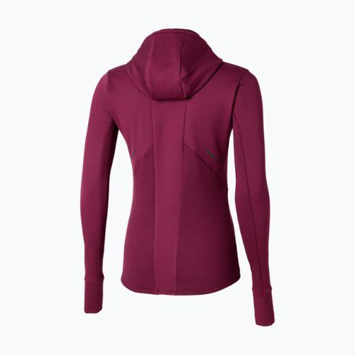 Dámská běžecká mikina Mizuno Active Warm Hooded dark purple