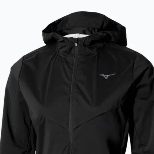 Dámská běžecká bunda Mizuno Tech Thermal Charge Hooded black