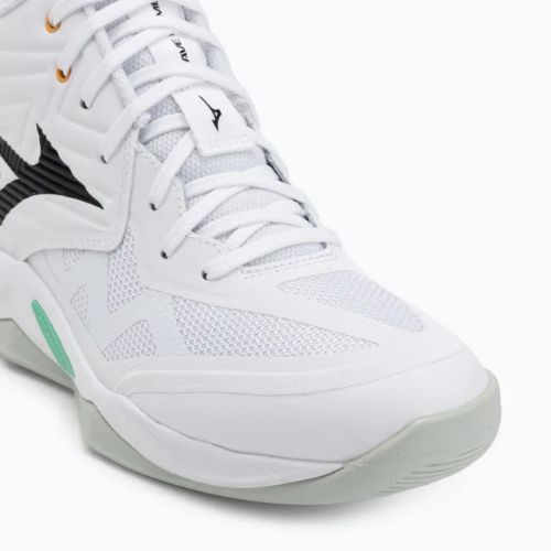 Volejbalové boty Mizuno Wave Momentum Pro Mid white/black/frozen emerald