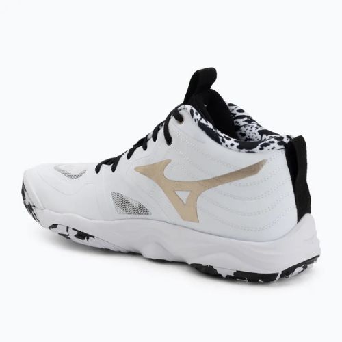 Volejbalové boty Mizuno Wave Momentum Elite Mid white/black/ge gold