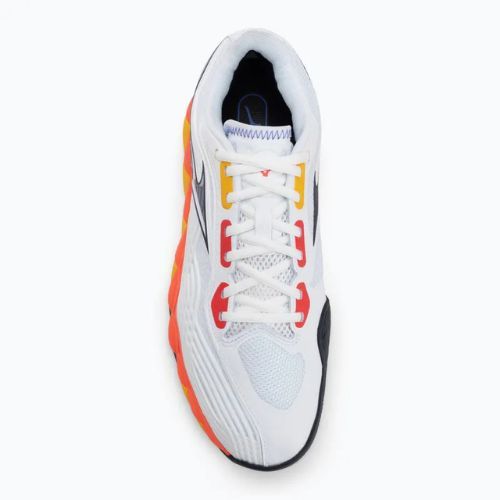 Tenisové boty Mizuno Wave Enforce Tour 6 AC white/fiery coral 2/citrus