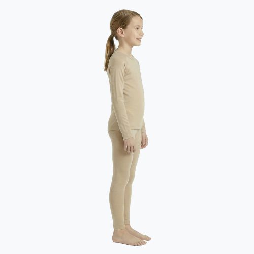 Dětská sada termoprádla WOOLCANO Merino SET0683 beige